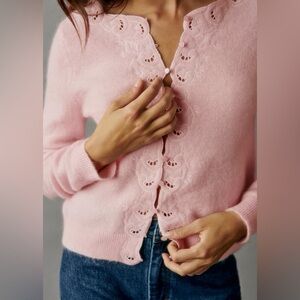 *NWT* Sézane Ysaline Cardigan Pastel Pink XS